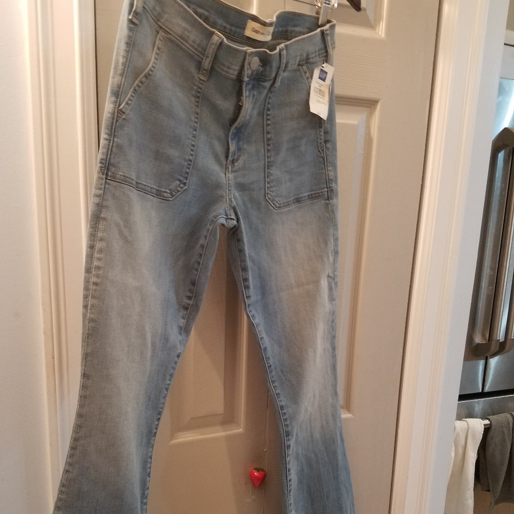 GAP, High-mid waist light wash jeans